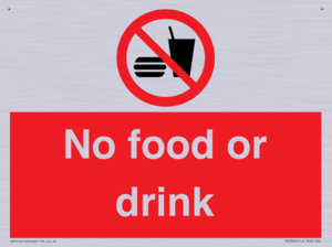 No food or drink
